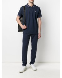 Мужская темно-синяя футболка-поло от Fila