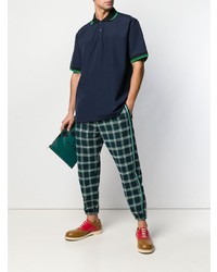 Мужская темно-синяя футболка-поло от Marni