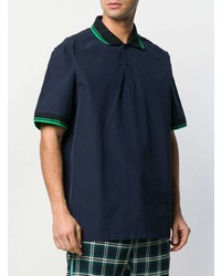 Мужская темно-синяя футболка-поло от Marni