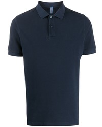 Мужская темно-синяя футболка-поло от Sun 68