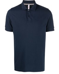 Мужская темно-синяя футболка-поло от Sun 68