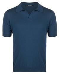Мужская темно-синяя футболка-поло от Tagliatore