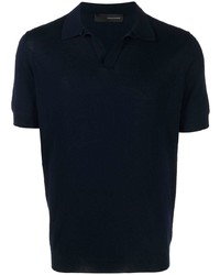 Мужская темно-синяя футболка-поло от Tagliatore