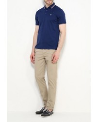 Мужская темно-синяя футболка-поло от Tom Farr