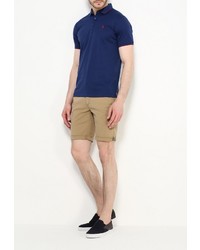 Мужская темно-синяя футболка-поло от Tom Farr