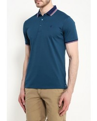 Мужская темно-синяя футболка-поло от Tom Farr