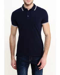 Мужская темно-синяя футболка-поло от Tony Backer