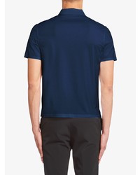 Мужская темно-синяя футболка-поло от Prada