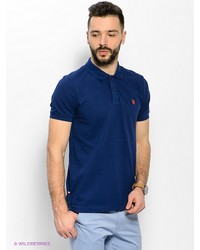 Мужская темно-синяя футболка-поло от U.S. Polo Assn.