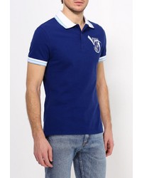 Мужская темно-синяя футболка-поло от Versace Jeans