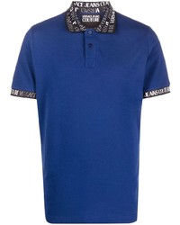Мужская темно-синяя футболка-поло от VERSACE JEANS COUTURE