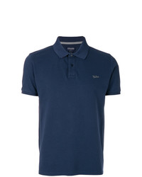 Мужская темно-синяя футболка-поло от Woolrich