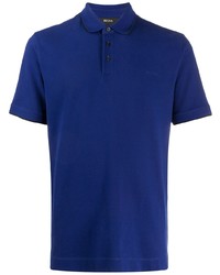 Мужская темно-синяя футболка-поло от Z Zegna