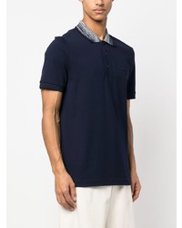 Мужская темно-синяя футболка-поло от Missoni