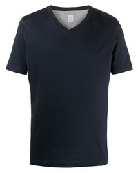 Мужская темно-синяя футболка с v-образным вырезом от Eleventy