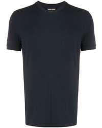 Мужская темно-синяя футболка с v-образным вырезом от Giorgio Armani