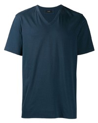 Мужская темно-синяя футболка с v-образным вырезом от Joseph