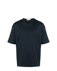 Мужская темно-синяя футболка с v-образным вырезом от MACKINTOSH
