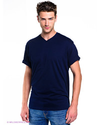 Мужская темно-синяя футболка с v-образным вырезом от Torro