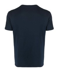 Мужская темно-синяя футболка с v-образным вырезом от Tom Ford