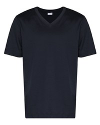 Мужская темно-синяя футболка с v-образным вырезом от Zimmerli