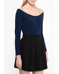 Женская темно-синяя футболка с длинным рукавом от Befree