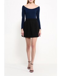 Женская темно-синяя футболка с длинным рукавом от Befree