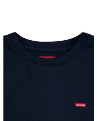 Мужская темно-синяя футболка с длинным рукавом от Supreme