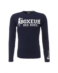 Мужская темно-синяя футболка с длинным рукавом от Boxeur Des Rues