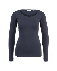 Женская темно-синяя футболка с длинным рукавом от Broadway