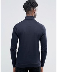 Мужская темно-синяя футболка с длинным рукавом от French Connection