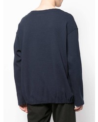 Мужская темно-синяя футболка с длинным рукавом от Engineered Garments