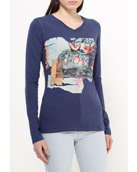 Женская темно-синяя футболка с длинным рукавом от Luhta