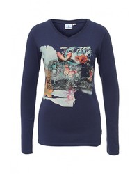 Женская темно-синяя футболка с длинным рукавом от Luhta