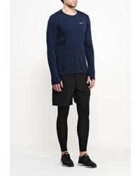 Мужская темно-синяя футболка с длинным рукавом от Nike
