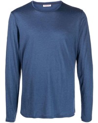 Мужская темно-синяя футболка с длинным рукавом от Orlebar Brown