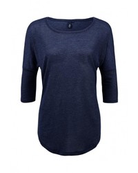 Женская темно-синяя футболка с длинным рукавом от s.Oliver Denim