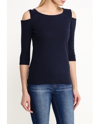 Женская темно-синяя футболка с длинным рукавом от Sela