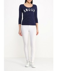 Женская темно-синяя футболка с длинным рукавом от SPRINGFIELD