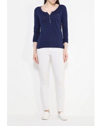 Женская темно-синяя футболка с длинным рукавом от SPRINGFIELD