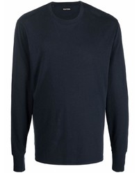 Мужская темно-синяя футболка с длинным рукавом от Tom Ford