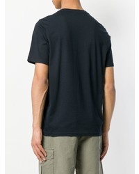 Мужская темно-синяя футболка с круглым вырезом с вышивкой от Ps By Paul Smith