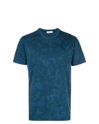 Темно-синяя футболка с круглым вырезом с "огурцами"