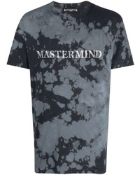 Мужская темно-синяя футболка с круглым вырезом с принтом тай-дай от Mastermind World