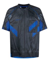 Мужская темно-синяя футболка с круглым вырезом с принтом от adidas