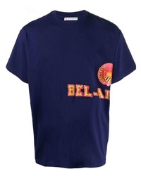 Мужская темно-синяя футболка с круглым вырезом с принтом от BEL-AIR ATHLETICS