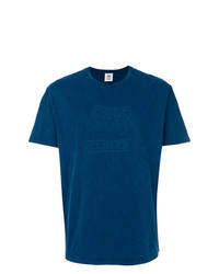 Мужская темно-синяя футболка с круглым вырезом с принтом от Closed