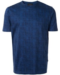 Мужская темно-синяя футболка с круглым вырезом с принтом от D'urban