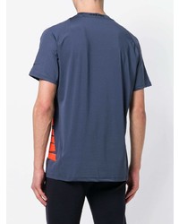 Мужская темно-синяя футболка с круглым вырезом с принтом от Nike