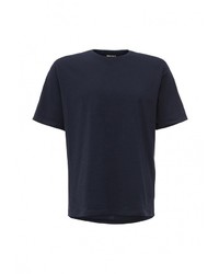 Мужская темно-синяя футболка с круглым вырезом с принтом от DKNY